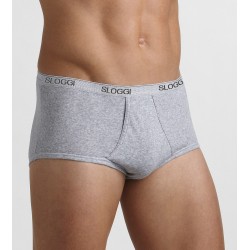 Slip Ouvert Basic Maxi Gris Clair