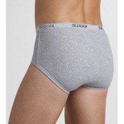 Slip Ouvert Basic Maxi Gris Clair