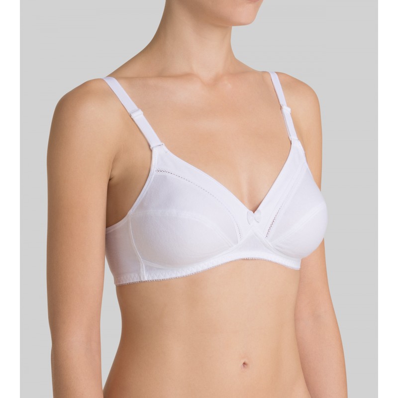 Soutien-Gorge Cotton Classic Stretch N Blanc