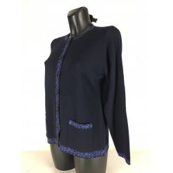 Cardigan Laine Marine