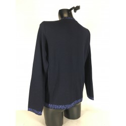 Cardigan Laine Marine