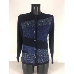 Cardigan Laine Marine