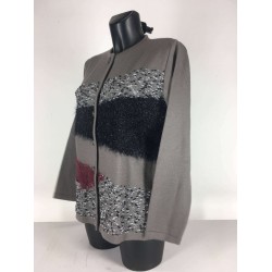 Cardigan Laine Taupe