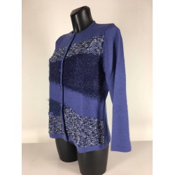 Cardigan Laine Bleu
