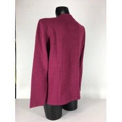 Cardigan Laine Pourpre