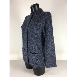 Cardigan Laine Marine