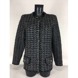 Gilet Acryllique Bleu