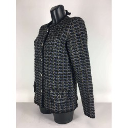 Gilet Acryllique Bleu
