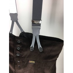 Bretelles boutons Hercule Gris