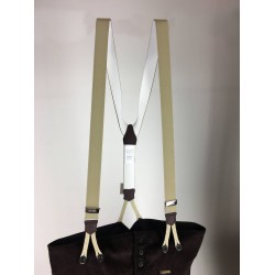 Bretelles boutons Hercule Beige