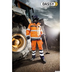 Pantalon Haute-Visibilité Jaune/Marine