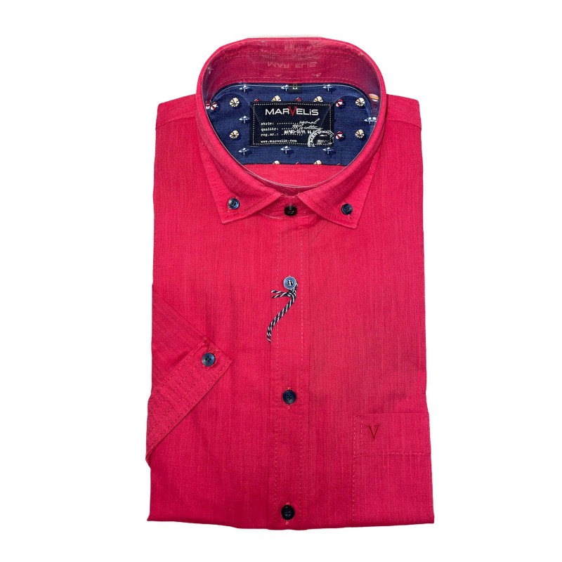 Chemisette Coton Rouge