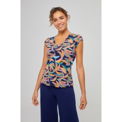 T-shirt Lyocell Coton
