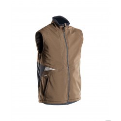 Gilet hiver Softshell Marron