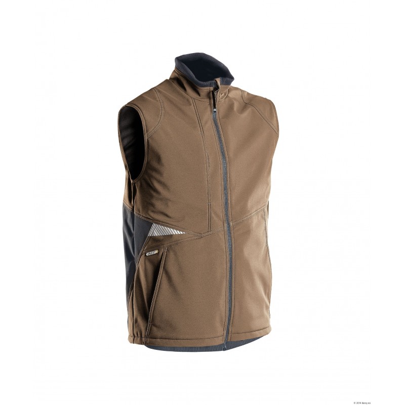 Gilet hiver Softshell Marron