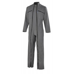 Combinaison 2 Fermetures Coton/Polyester Gris