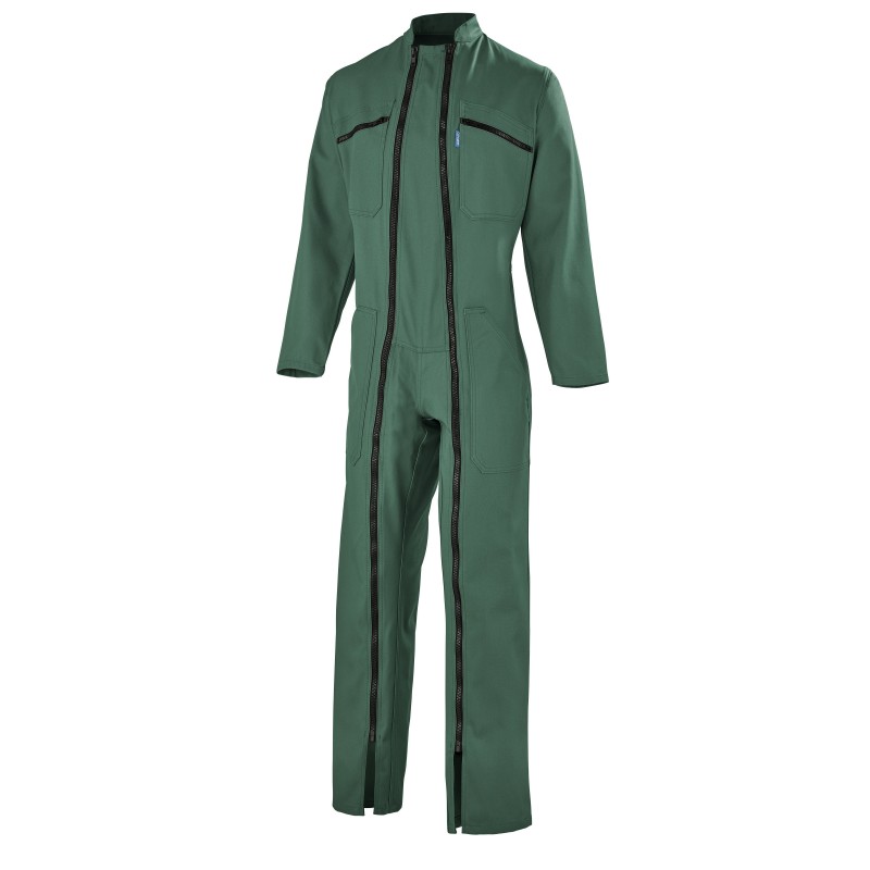 Combinaison 2 Fermetures Coton/Polyester Vert