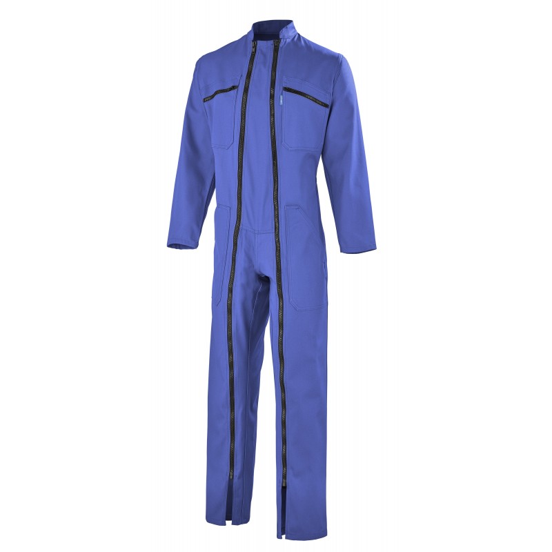 Combinaison 2 Fermetures Coton/Polyester Bleu
