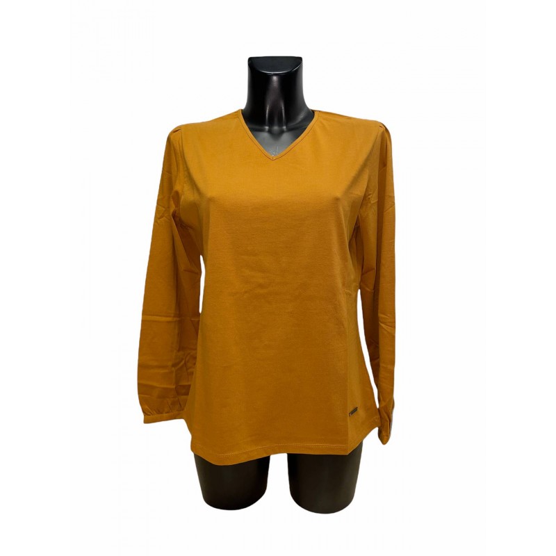 T-shirt Coton Moutarde