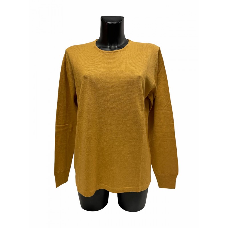 Pull Laine Acrylique Moutarde