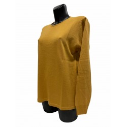 Pull Laine Acrylique Moutarde