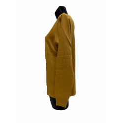 Pull Laine Acrylique Moutarde