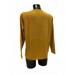 Pull Laine Acrylique Moutarde