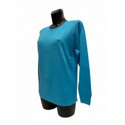 Pull Laine Acrylique Turquoise