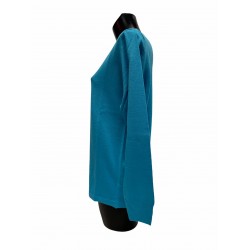 Pull Laine Acrylique Turquoise