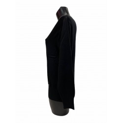Pull Coton Viscose Noir
