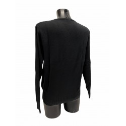 Pull Coton Viscose Noir