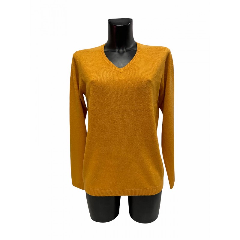 Pull Acrylique Moutarde
