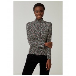 T-shirt col montant
