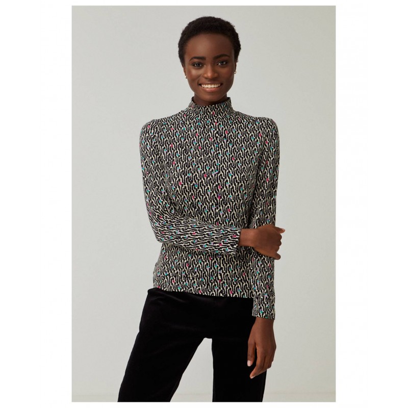 T-shirt col montant
