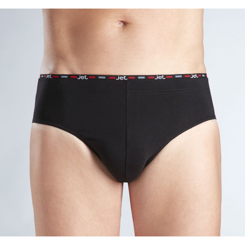 Slip fermé Uni Noir