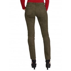 Pantalon Peau de Pêche Kaki