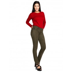 Pantalon Peau de Pêche Kaki