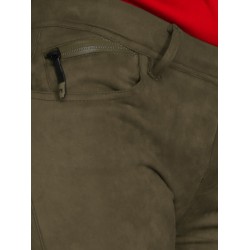 Pantalon Peau de Pêche Kaki
