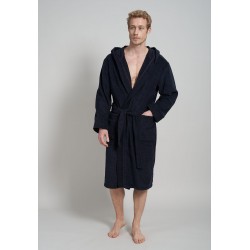Peignoir Coton Marine