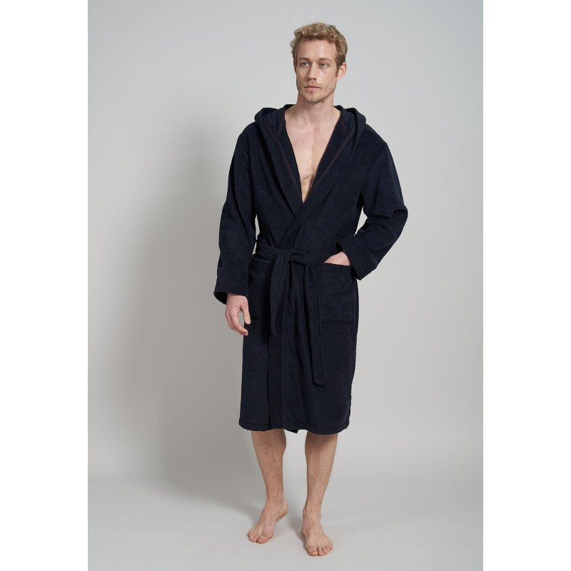 Peignoir Coton Marine