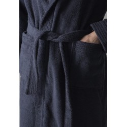 Peignoir Coton Marine