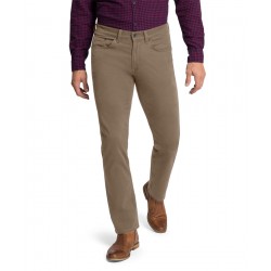 Pantalon Coton Elasthanne Beige