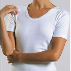 Chemise MC Blanc Coton