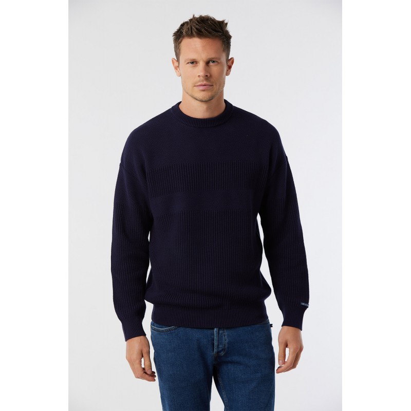 Pull Coton Marine