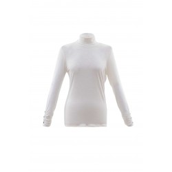 T-shirt Viscose Elasthanne Ecru