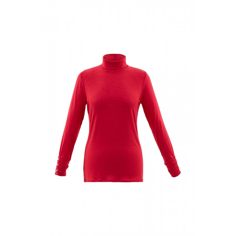 T-shirt Viscose Elasthanne Rouge