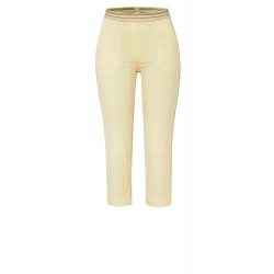 Pantacourt Toile Jaune