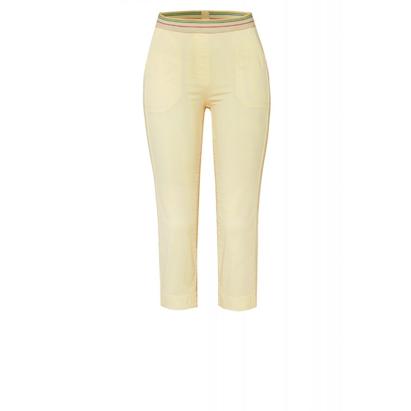 Pantacourt Toile Jaune