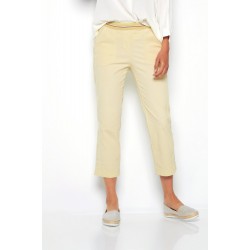 Pantacourt Toile Jaune