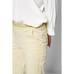 Pantacourt Toile Jaune